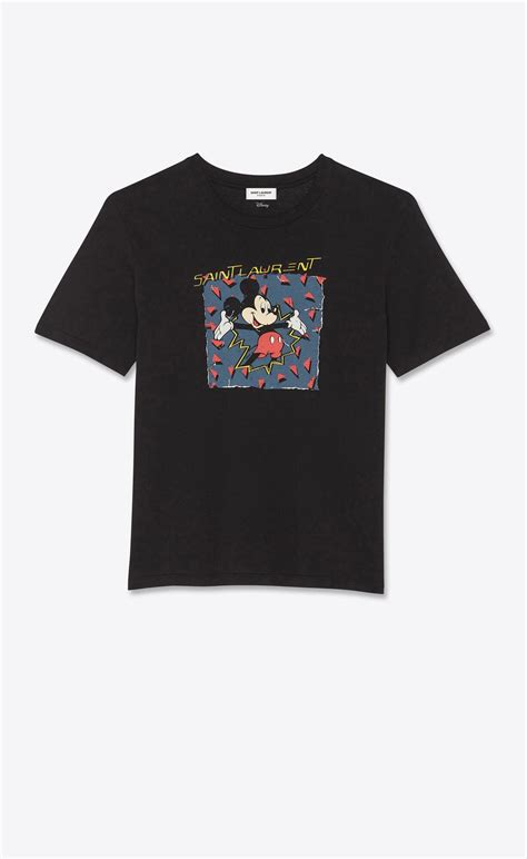 ysl mickey mouse t shirt|Disney Saint Laurent Blouse Joins Mickey’s 90th Celebration.